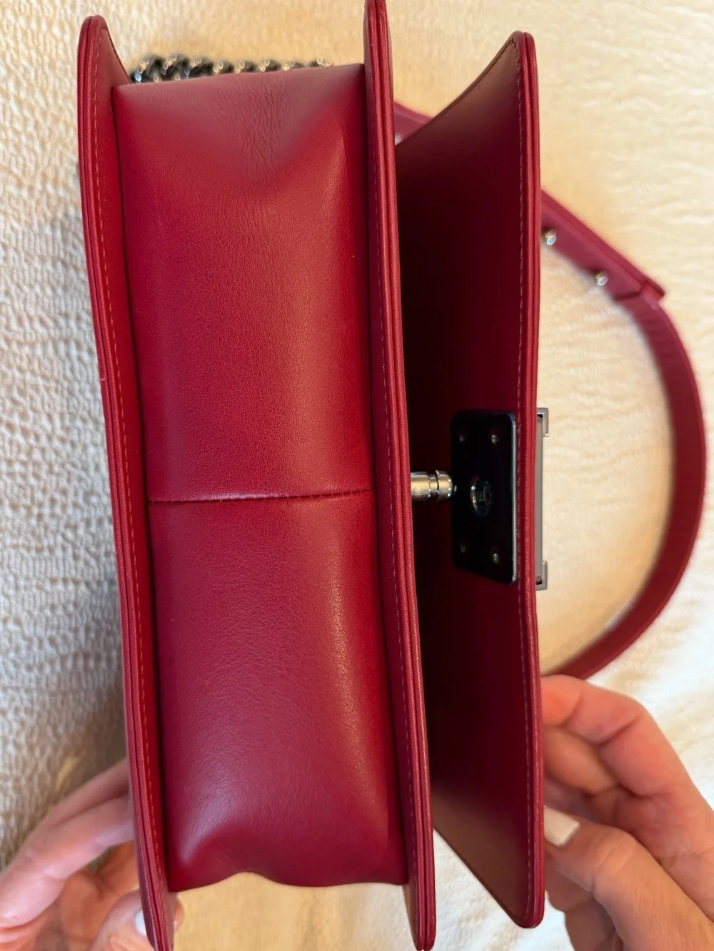 CHANEL rich burgundy